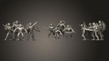 Military figurines Turtles 3d model